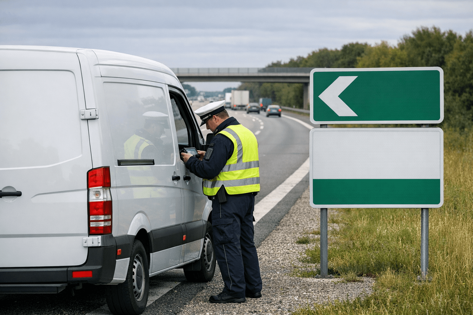 Vokietijos policija skyrė 250 €€ baudą vairuotojui už tachografo naudojimą prieš liepos terminą
