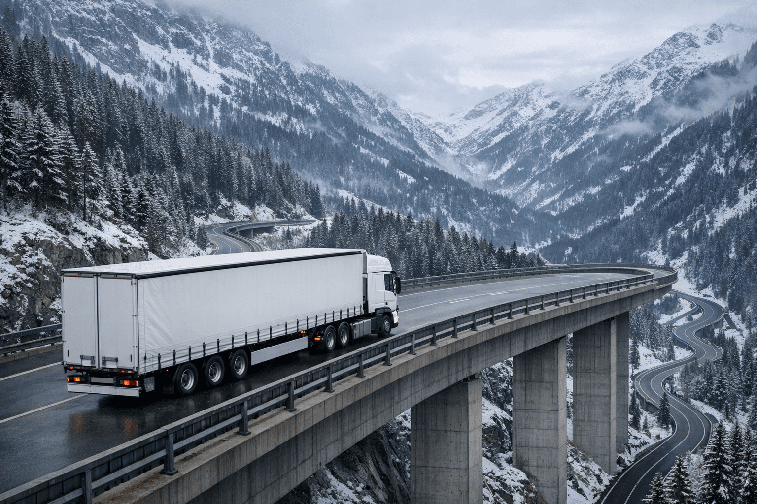 Šveicarija patvirtino naują tranzito mokestį užsienio sunkiasvorių sunkvežimių vairuotojams, kertantiems Alpių kalnus